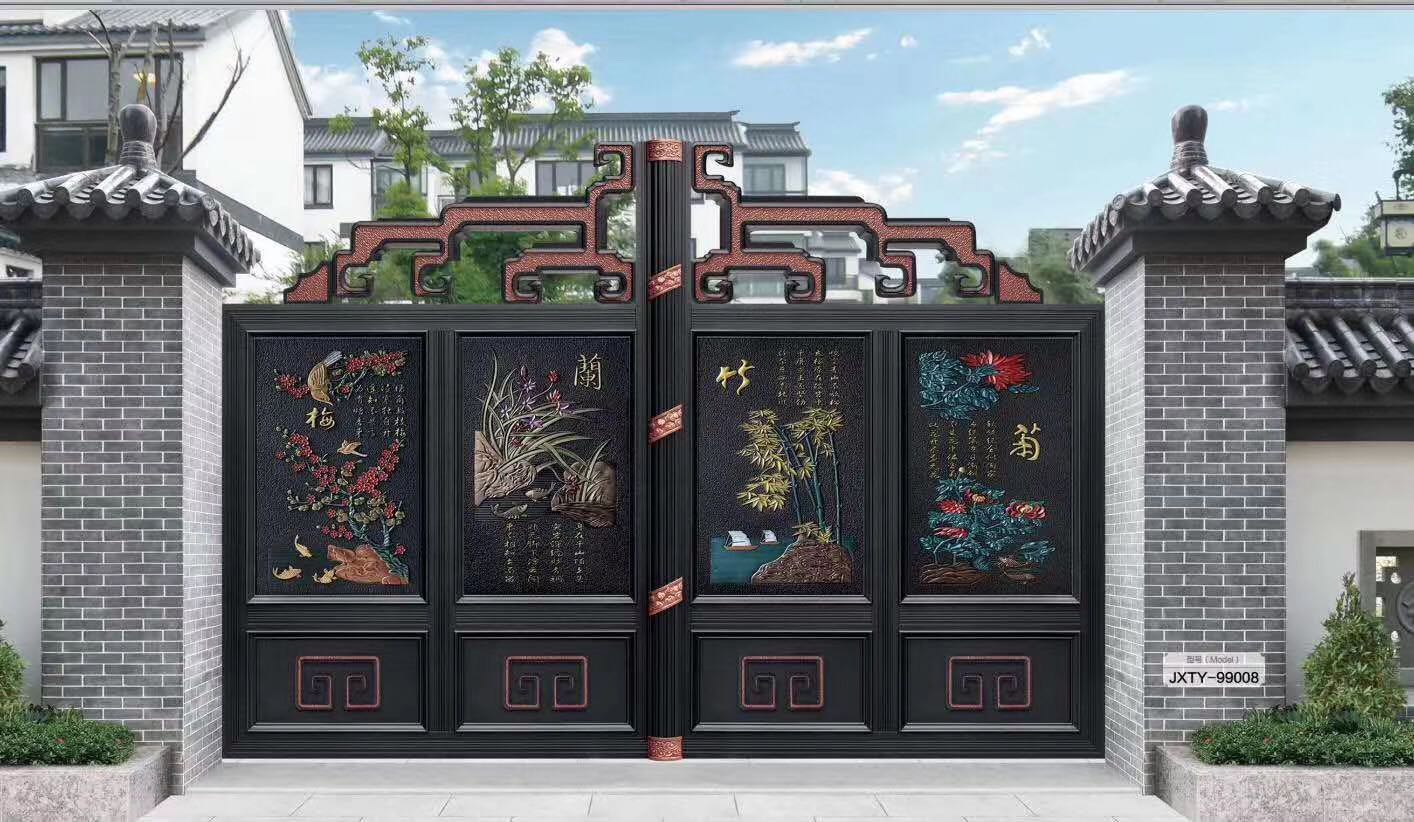 湖南和朗金属科技有限公司,湖南铝艺庭院大门,围墙护栏,阳台护栏